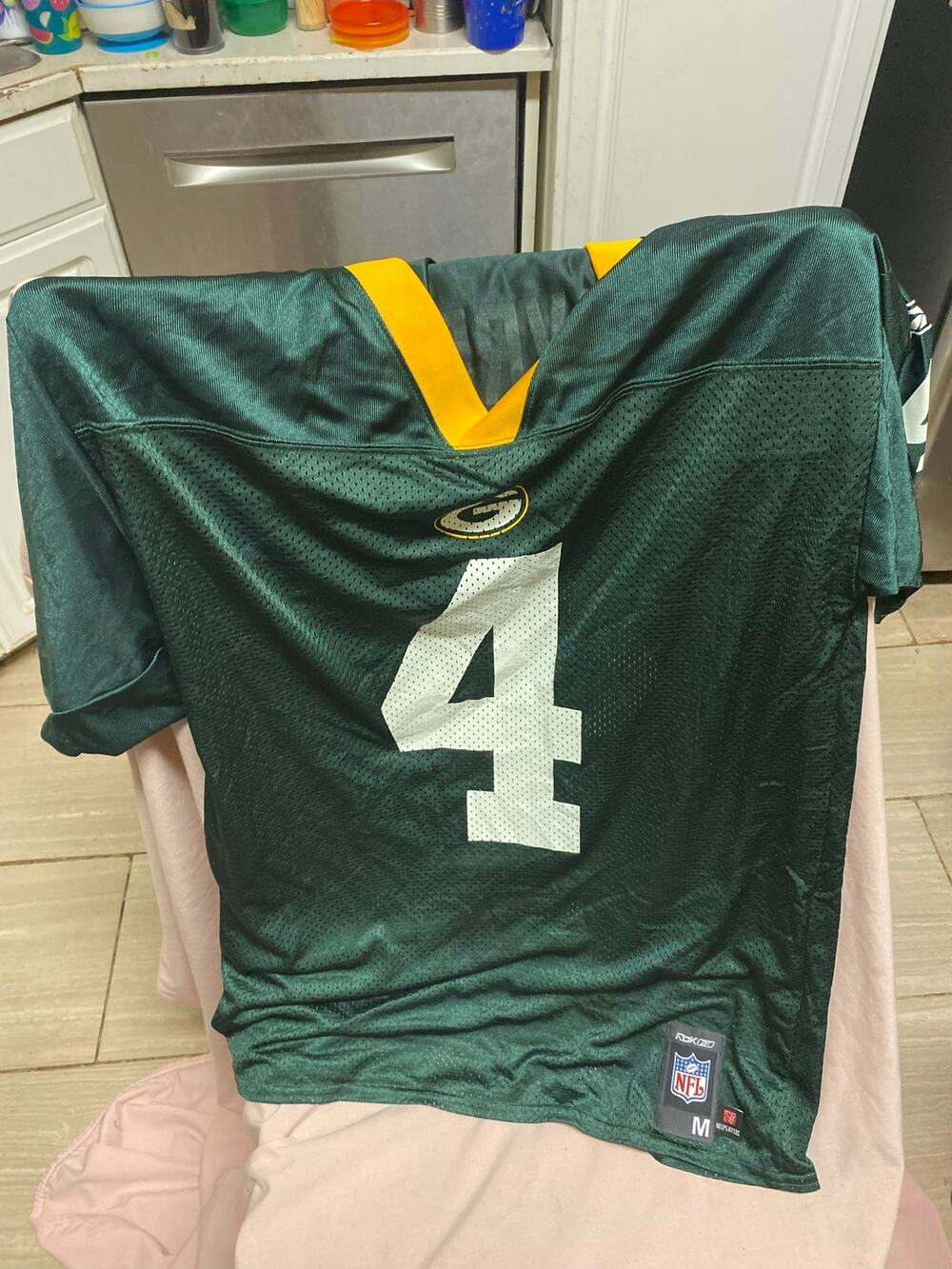 Vintage Reebok Green Bay Packers Bret Favre #4 Size Medium